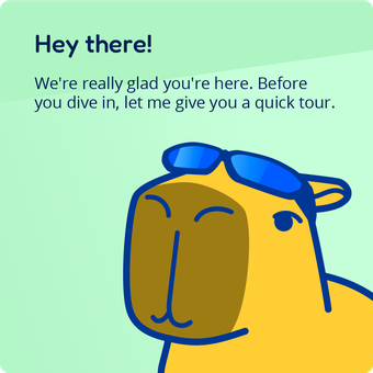 Capy, onboarding pose 1