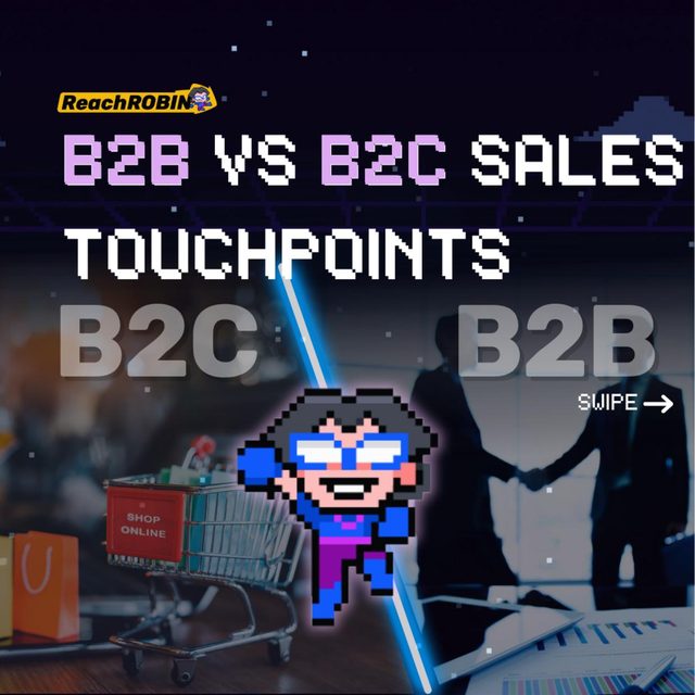 B2B vs B2C Sales Touchpoints, slide 1 of 9