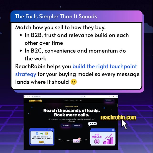 B2B vs B2C Sales Touchpoints, slide 8 of 9