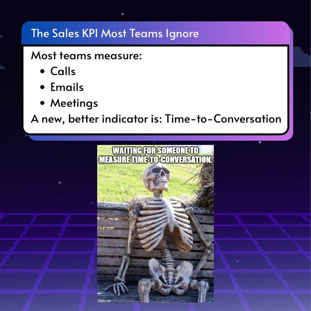 Time to Conversation as a Sales KPI, slide 2 of 10