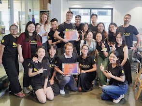Anne with the Aquila team
